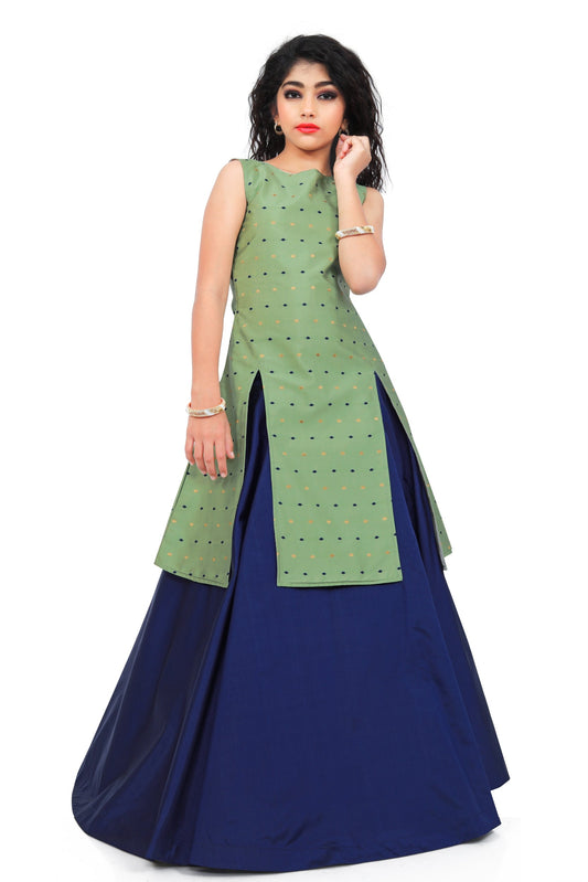 Wedding indo western Lehenga Dress Girls