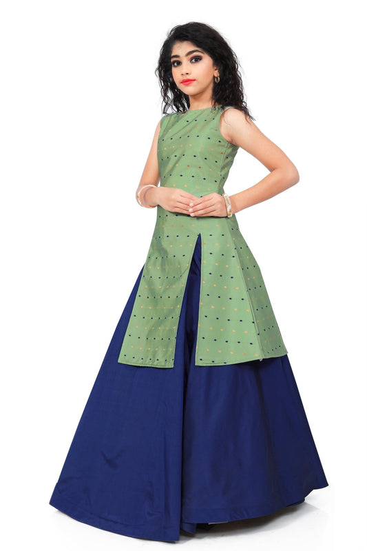 Wedding indo western Lehenga Dress Girls