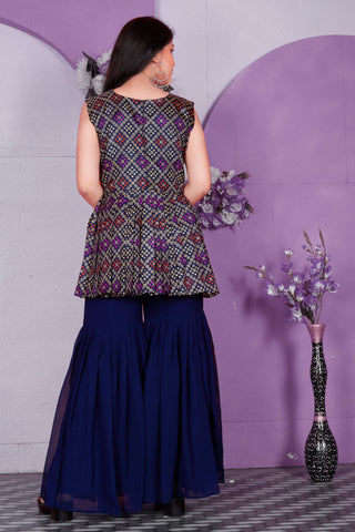 Grey Sequins Embroidered Georgette Naira Cut Sharara Suit, Sharara Set, Sharara  Suit Set, Sharara Dress, शरारा सूट - Maia Nava, Bengaluru | ID:  2851808568897