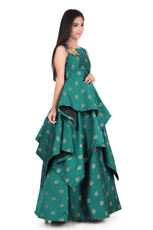 Girl's Rama Long Dress Gown for kids