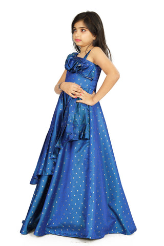 Kids Girl's Ruffled Gown Dress